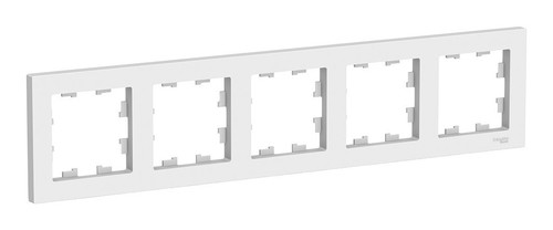 Рамка 5 постов Schneider Electric ATLASDESIGN, белый