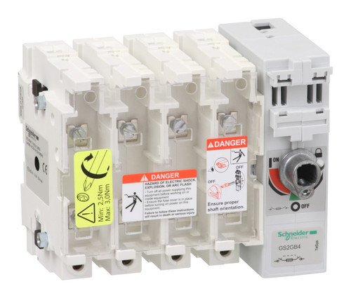 Рубильник с предохранителем Schneider Electric TeSys GS 63А 4P, A2, A3