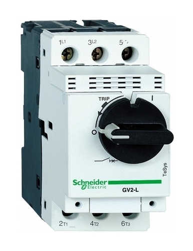 Силовой автомат для защиты двигателя Schneider Electric TeSys GV2 1А 3P, магнитный расцепитель