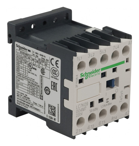 Контактор Schneider Electric TeSys LC7K 4P 25А 400/220В AC