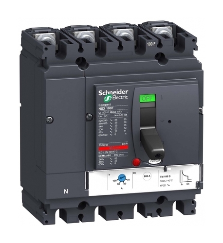 Силовой автомат Schneider Electric Compact NSX 100, TM, 36кА, 4P, 63А