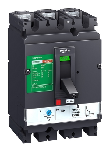 Силовой автомат Schneider Electric EasyPact CVS 100, MA, 40кА, 3P, 6.3А