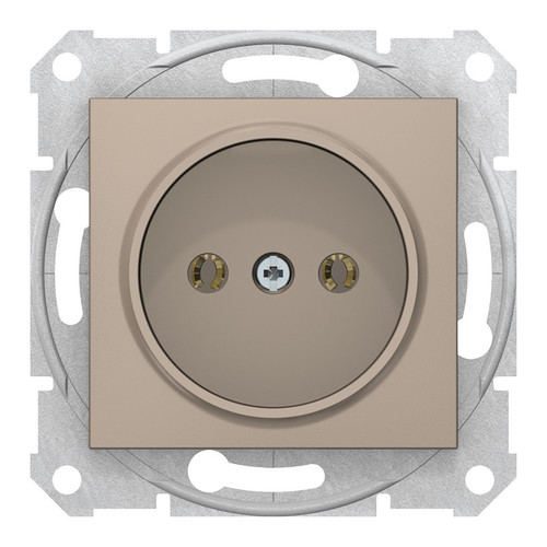Розетка Schneider Electric SEDNA, скрытый монтаж, без заземления, титан