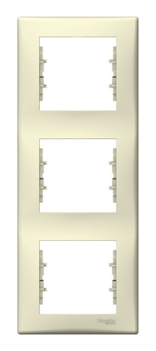 Рамка 3 поста Schneider Electric SEDNA, вертикальная, бежевый