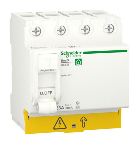 УЗО Schneider Electric Resi9 4P 63А, 30 мА ( A ), R9R61463