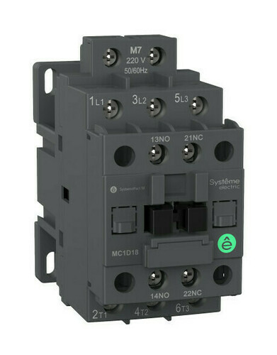 Контактор Systeme Electric SystemePact M 3P 9А 24В DC 4кВт, MC1D09BD