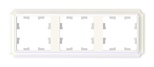 Рамка 3 поста Systeme Electric ATLASDESIGN ANTIQUE, жемчуг, ATN100403