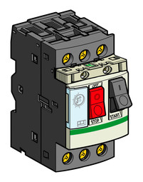Силовой автомат для защиты двигателя TeSys GV2 6.3А 3P, термомагнитный расцепитель