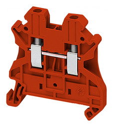 Клеммник винтовой проходной Linergy TR 2,5 мм², красный, NSYTRV22RD
