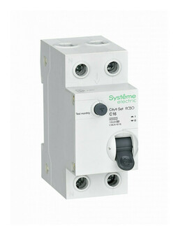 Дифавтомат Systeme Electric City9 Set 1P+N 16А (C) 4.5 кА, 10 мА (A), C9D51616